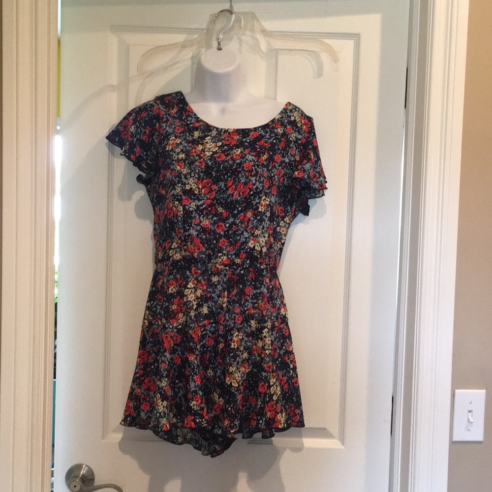 Charlotte Russe floral romper
